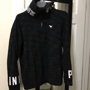 VS PINK JACKET QUARTER ZIP